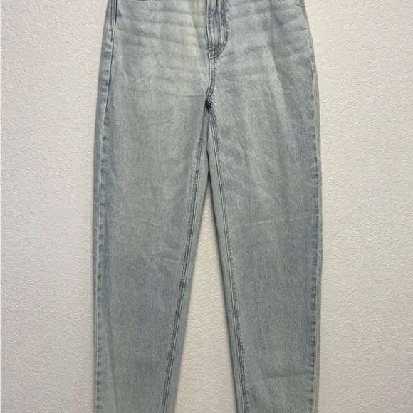 American Eagle Highest Rise Baggy Straight Jeans Light Wash Size 24 - Picture 2 of 13